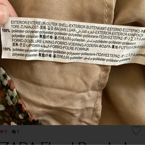 Zara Floral Beaded Mini Dress Small Peasant BOHO Festive Ruffle Smocked - Picture 12 of 15